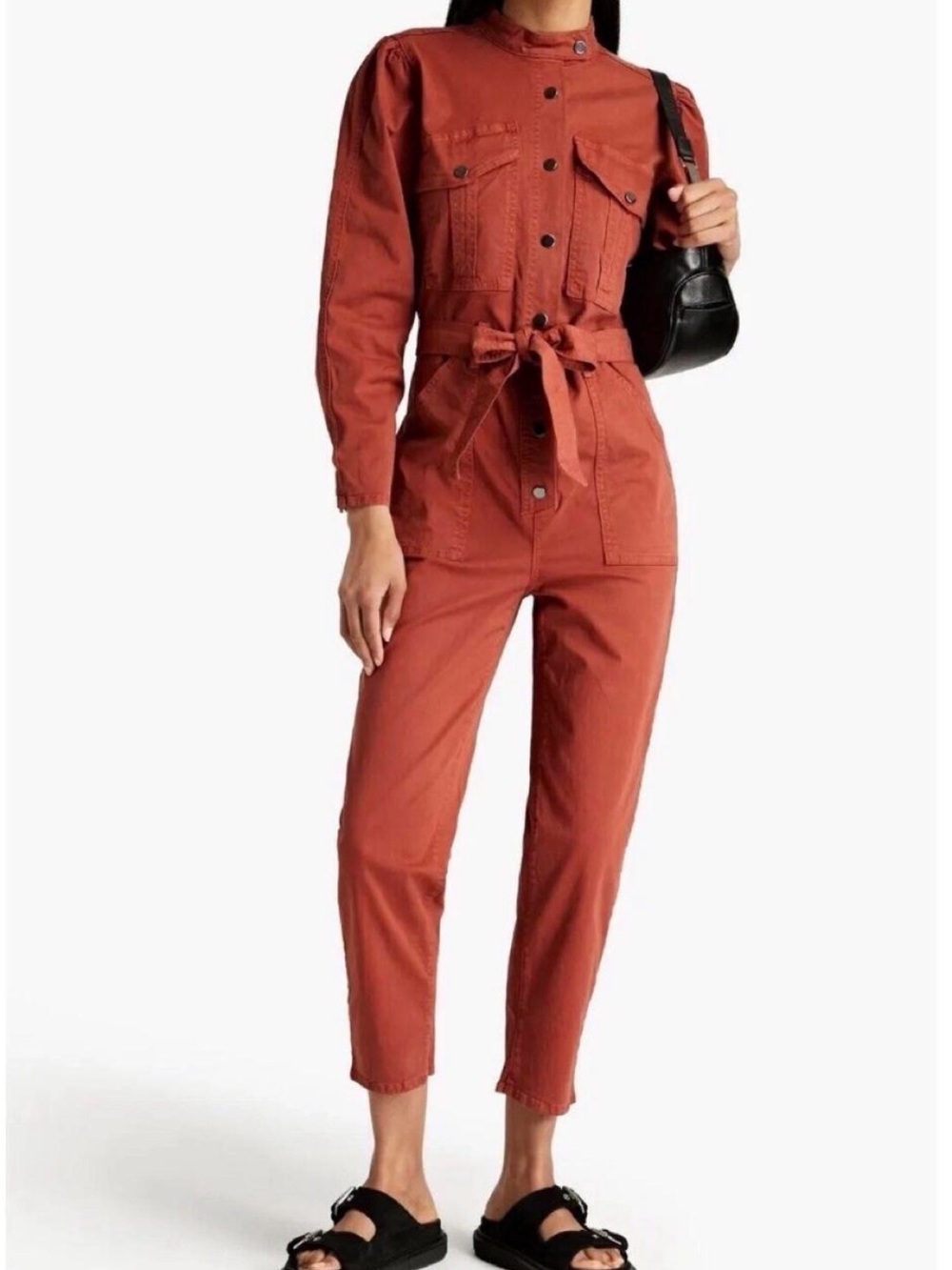 VERONICA BEARD JUMPSUIT IN CINNAMON